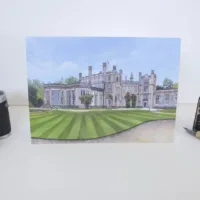 Highcliffe Castle Greeting Card - Illustration by Jonathan Chapman