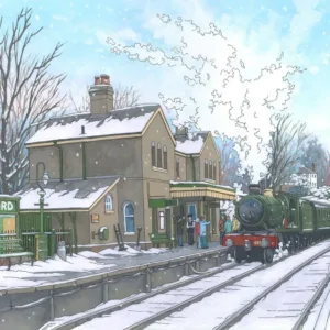 Alresford Steam Engine - Illustration by Jonathan Chapman