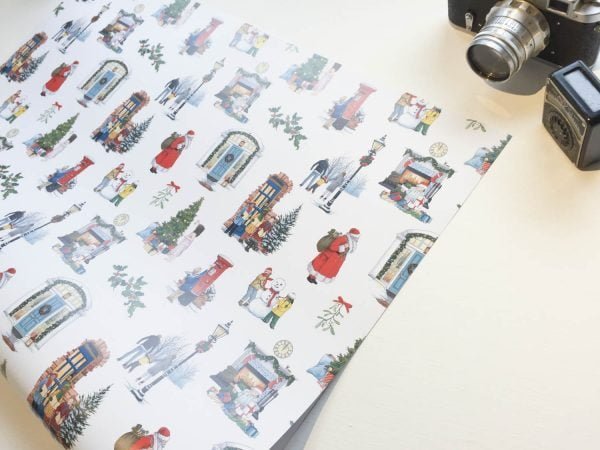 Christmas Wrapping Paper - Illustration by Jonathan Chapman-2