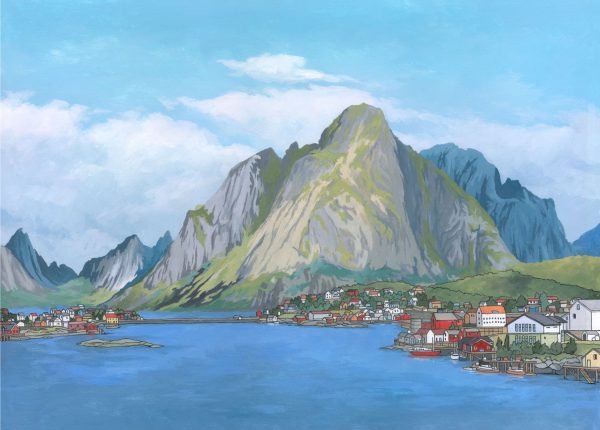 Lofoten Islands Norway - Illustration by Jonathan Chapman