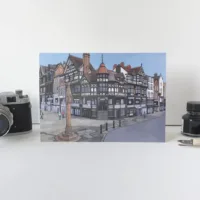 Chester Rows Greeting Card - Illustration by Jonathan Chapman