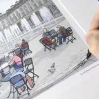 Somerset House in Summer Limited Edition Print