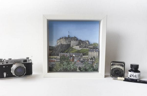 Edinburgh Castle Diorama - Illustration by Jonathan Chapman