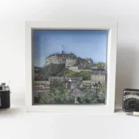 Edinburgh Castle Diorama - Illustration by Jonathan Chapman