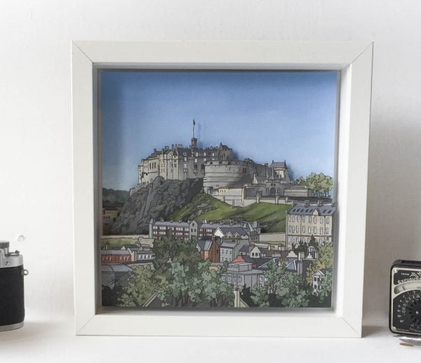 Edinburgh Castle Diorama - Illustration by Jonathan Chapman