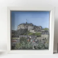 Edinburgh Castle Diorama - Illustration by Jonathan Chapman