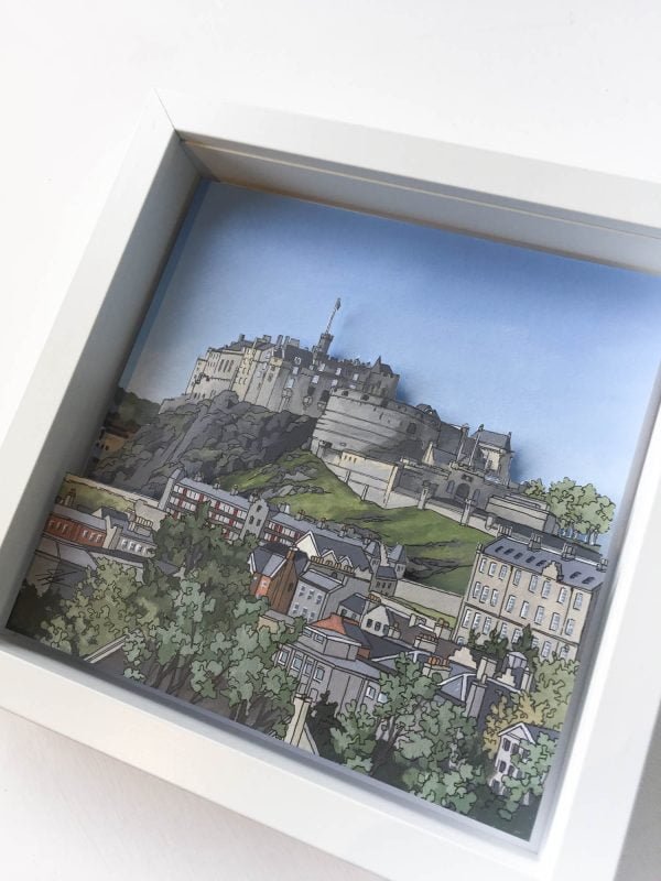 Edinburgh Castle Diorama - Illustration by Jonathan Chapman