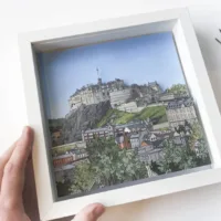 Edinburgh Castle Diorama - Illustration by Jonathan Chapman