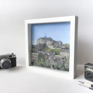 Edinburgh Castle Diorama - Illustration by Jonathan Chapman