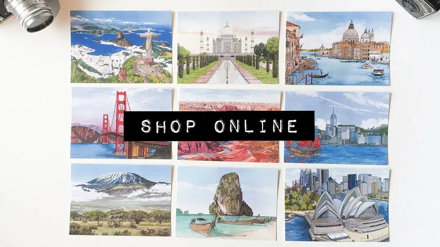 Shop Online - Illustration by Jonathan Chapman