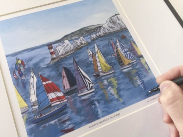 Round the Island Race Limited Edition Print - Illustration by Jonathan Chapman