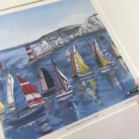 Round the Island Race Limited Edition Print - Illustration by Jonathan Chapman