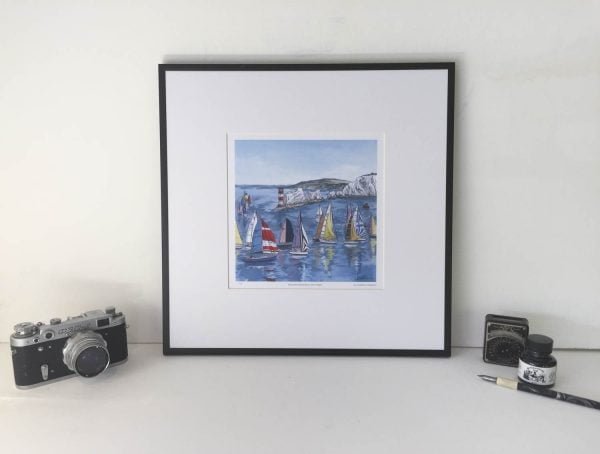 Round the Island Race Limited Edition Print - Illustration by Jonathan Chapman