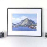 Lofoten Norway Limited Edition Print - Illustration by Jonathan Chapman