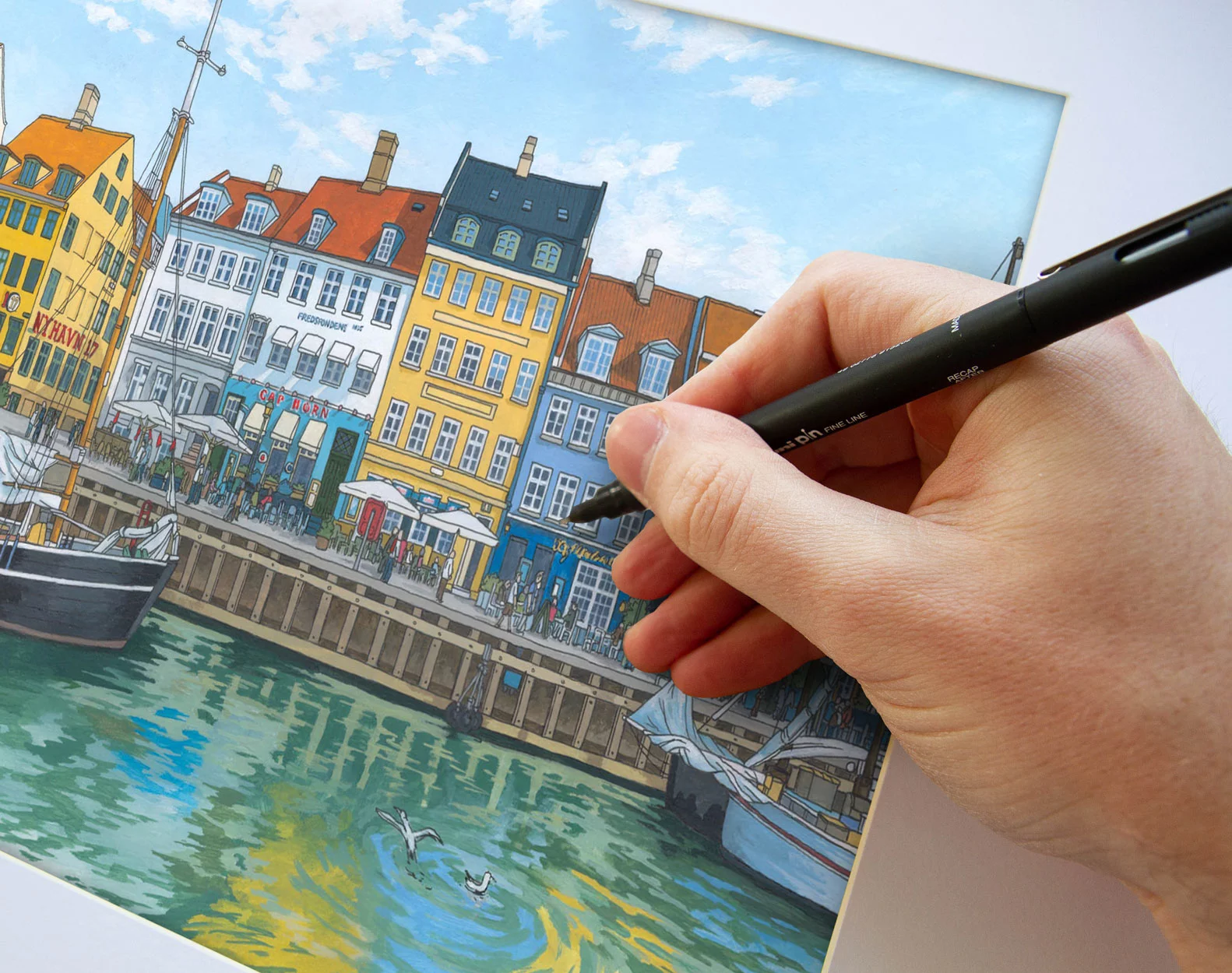 Nyhavn Copenhagen by artist Jonathan Chapman