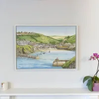 Big Port Isaac Painting - Illustration by Jonathan Chapman