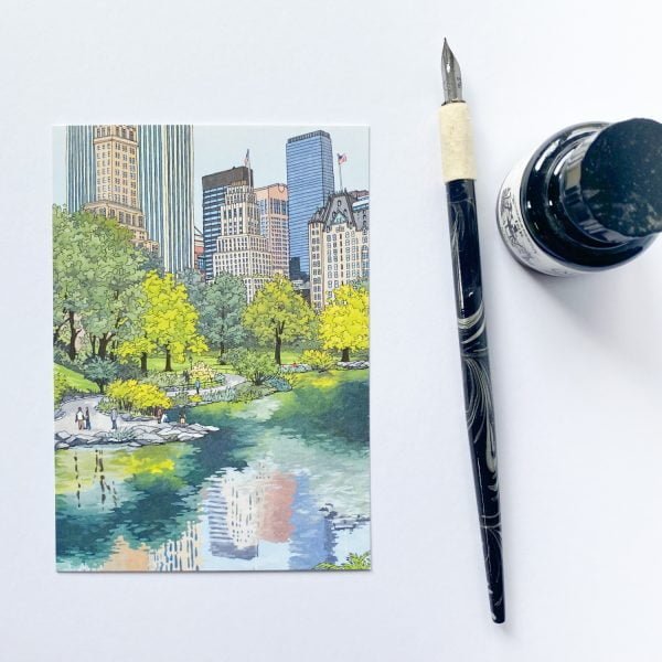 Central Park, New York Postcard Design by Jonathan Chapman