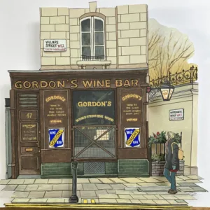 Gordons Wine Bar - Illustration by Jonathan Chapman