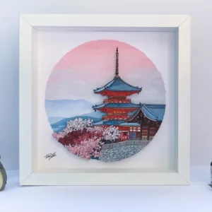 Pagoda at Kiyomizudera - Illustration by Jonathan