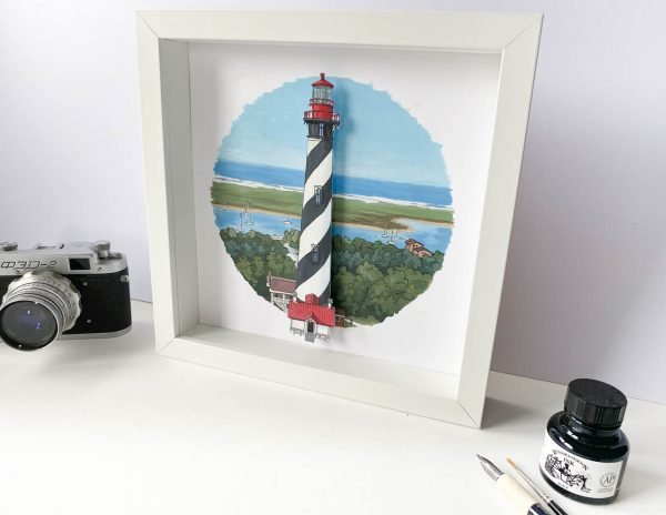 St Augustine Lighthouse - Illustration by Jonathan Chapman