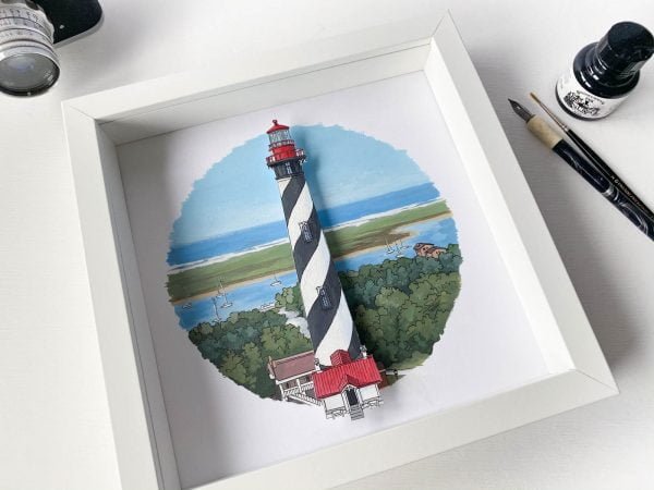 St Augustine Lighthouse - Illustration by Jonathan Chapman