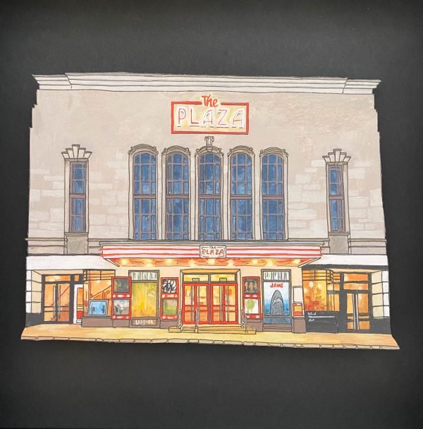 The Plaza Cinema Truro - Illustration by Jonathan