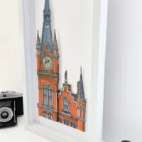 St Pancras Clock Tower - Illustration by Jonathan Chapman