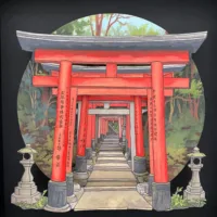 Fushimi-Inari - Illustration by Jonathan-Chapman