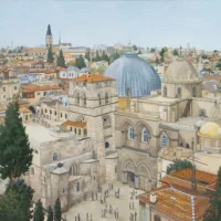 Church of the Holy Sepulchre Jerusalem - Illustration by Jonathan Chapman