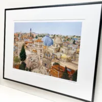 Church of the Holy Sepulchre Jerusalem Limited Edition Print - Illustration by Jonathan Chapman