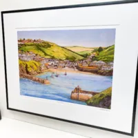 Port Isaac Cornwall Limited Edition Print - Illustration by Jonathan Chapman