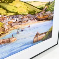 Port Isaac Cornwall Limited Edition Print - Illustration by Jonathan Chapman