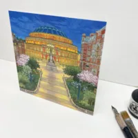 Royal Albert Hall Greeting Card - Illustration by Jonathan Chapman