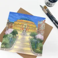 Royal Albert Hall Greeting Card - Illustration by Jonathan Chapman