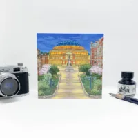 Royal Albert Hall Greeting Card - Illustration by Jonathan Chapman