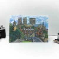 York Minster Greeting Card - Illustration by Jonathan Chapman