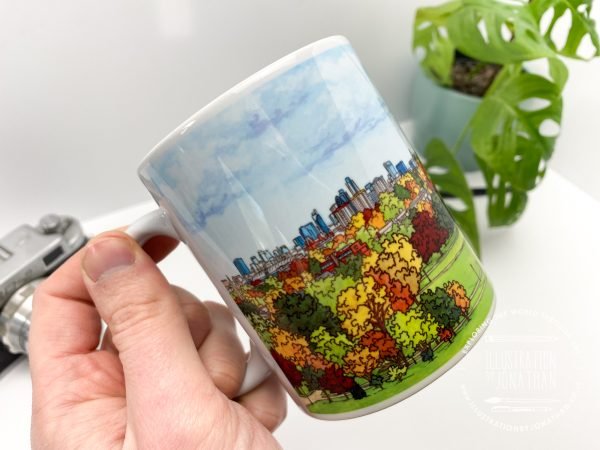 Primrose Hill Coffee Mug - Illustration by Jonathan Chapman