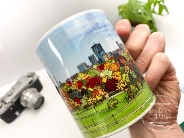 Primrose Hill Coffee Mug - Illustration by Jonathan Chapman