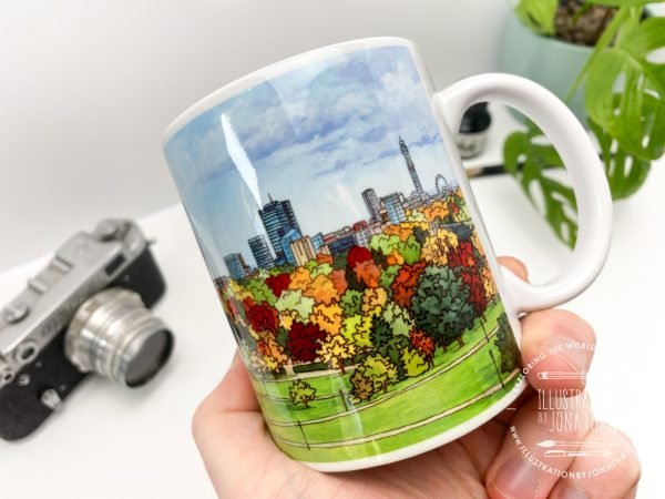 Primrose Hill Coffee Mug - Illustration by Jonathan Chapman