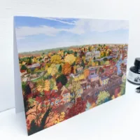 City of Winchester Greeting Card - Illustration by Jonathan Chapman