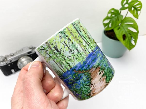 Bluebell Woods Coffee Mug - Illustration by Jonathan