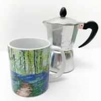 Bluebell Woods Coffee Mug - Illustration by Jonathan