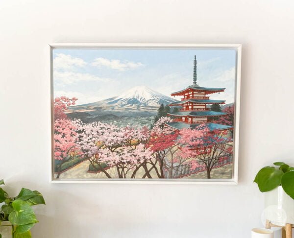 Chureito Pagoda Japan - Illustration by Jonathan Chapman