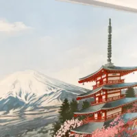 Chureito Pagoda Japan - Illustration by Jonathan Chapman