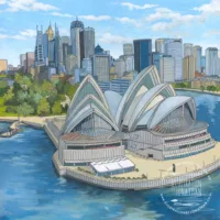 Sydney Opera House Limited Edition Print - Illustration by jonathan