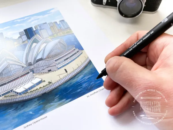 Sydney Opera House Limited Edition Print - Illustration by jonathan