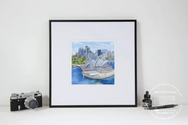 Sydney Opera House Limited Edition Print - Illustration by jonathan