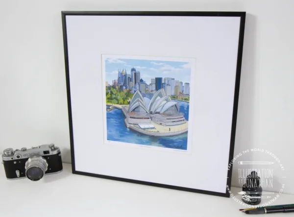 Sydney Opera House Limited Edition Print - Illustration by jonathan