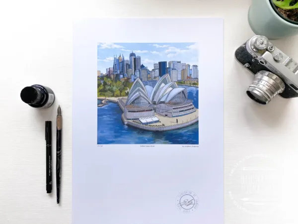 Sydney Opera House Limited Edition Print - Illustration by jonathan