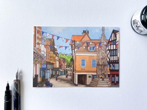 Buttercross and Bunting Postcard Design (BABP201)